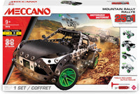 Meccano Mountain Rally 25 in 1 Set product box with model pictured and accessories