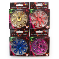 TNW metallic fidget spinner multipack with gold, red, blue, and pink options