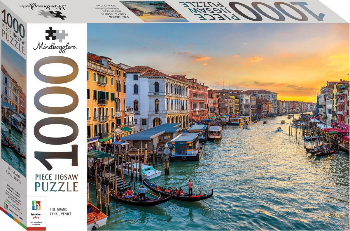 1000-piece jigsaw puzzle box featuring Grand Canal, Venice artwork