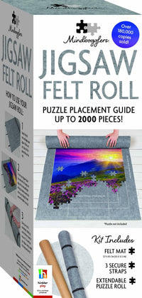 Jigsaw felt roll with felt mat, includes 3 secure straps and extendable support