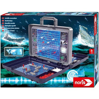 Noris naval battle strategy game box showing the open game board artwork