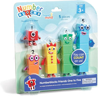 Numberblocks Friends One to Five 5-piece figure set in retail blister package