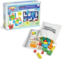 Numberblocks wooden building blocks activity set box and drawstring storage bag