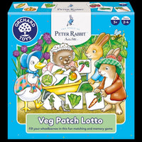 Veg Patch Lotto matching and memory game box featuring Peter Rabbit characters