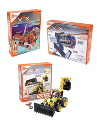 Backhoe Construction Kit, VEX Robotics Gatling Rapid Fire & Vex Mobile Science Lab – Explorer