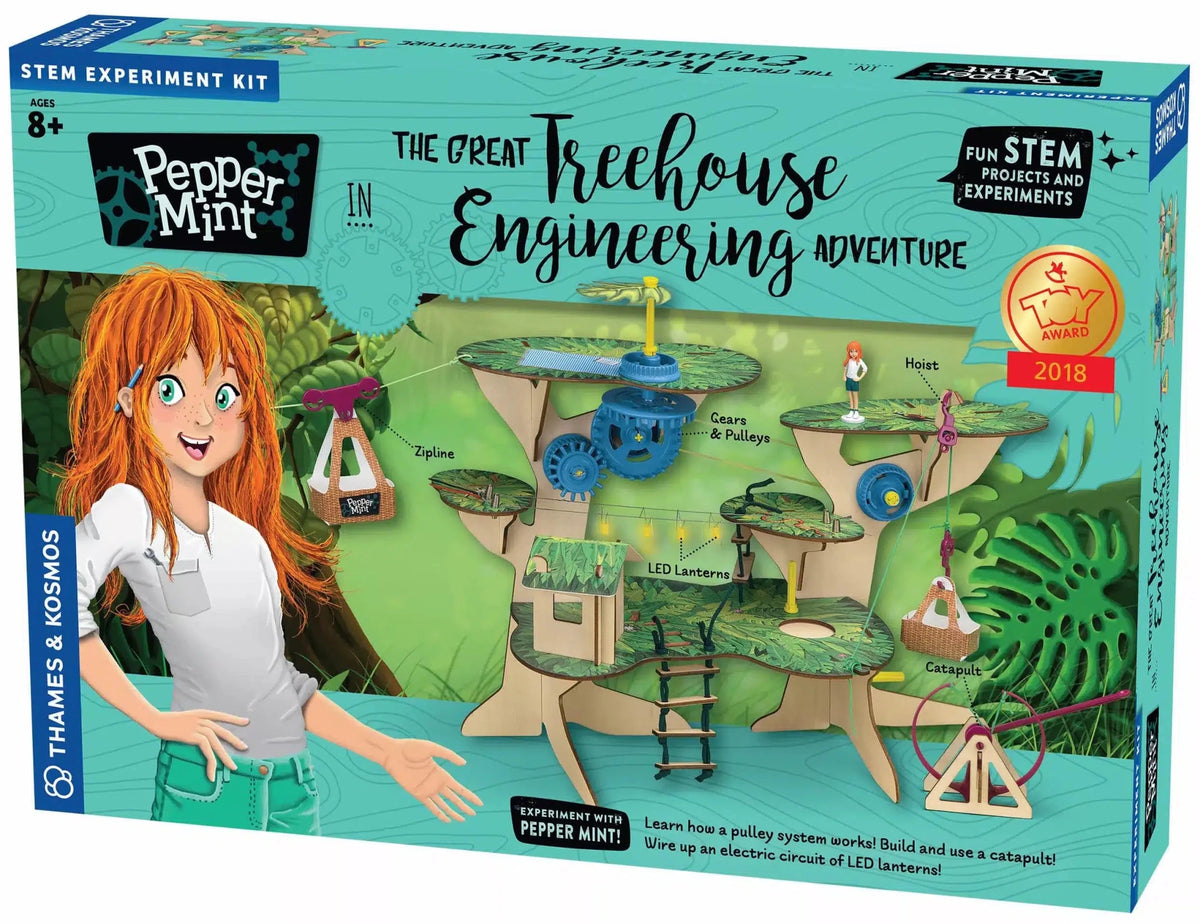 Engineering adventure STEM kit with Pepper Mint Treehouse box front