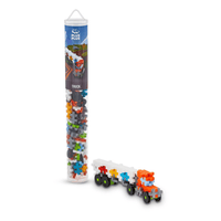 Plus-Plus building set truck in clear tube with 100pcs multicolor parts
