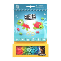 Ocean puzzle by number activity pad set with 125 pieces