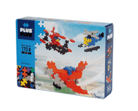 Mini basic Plus Plus building blocks set, 170 pieces, box with red and blue figures