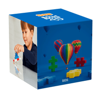 Plus-Plus BIG basic mix 100-piece building set box with colorful block icons