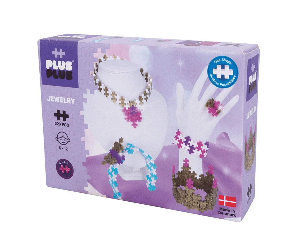 Bead jewelry set box with multicolor necklace and bracelet designs, 220 pieces
