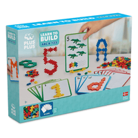 Plus-Plus Learn to Build ABC & 123 construction set box with plastic pieces