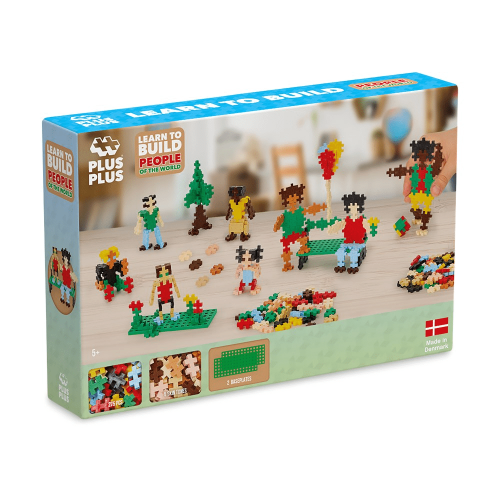Plus-Plus People of the World building set box with colorful figures and parts
