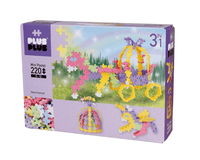 Plus-Plus mini pastel building set box, 220 pieces, fairy-style assembled shapes