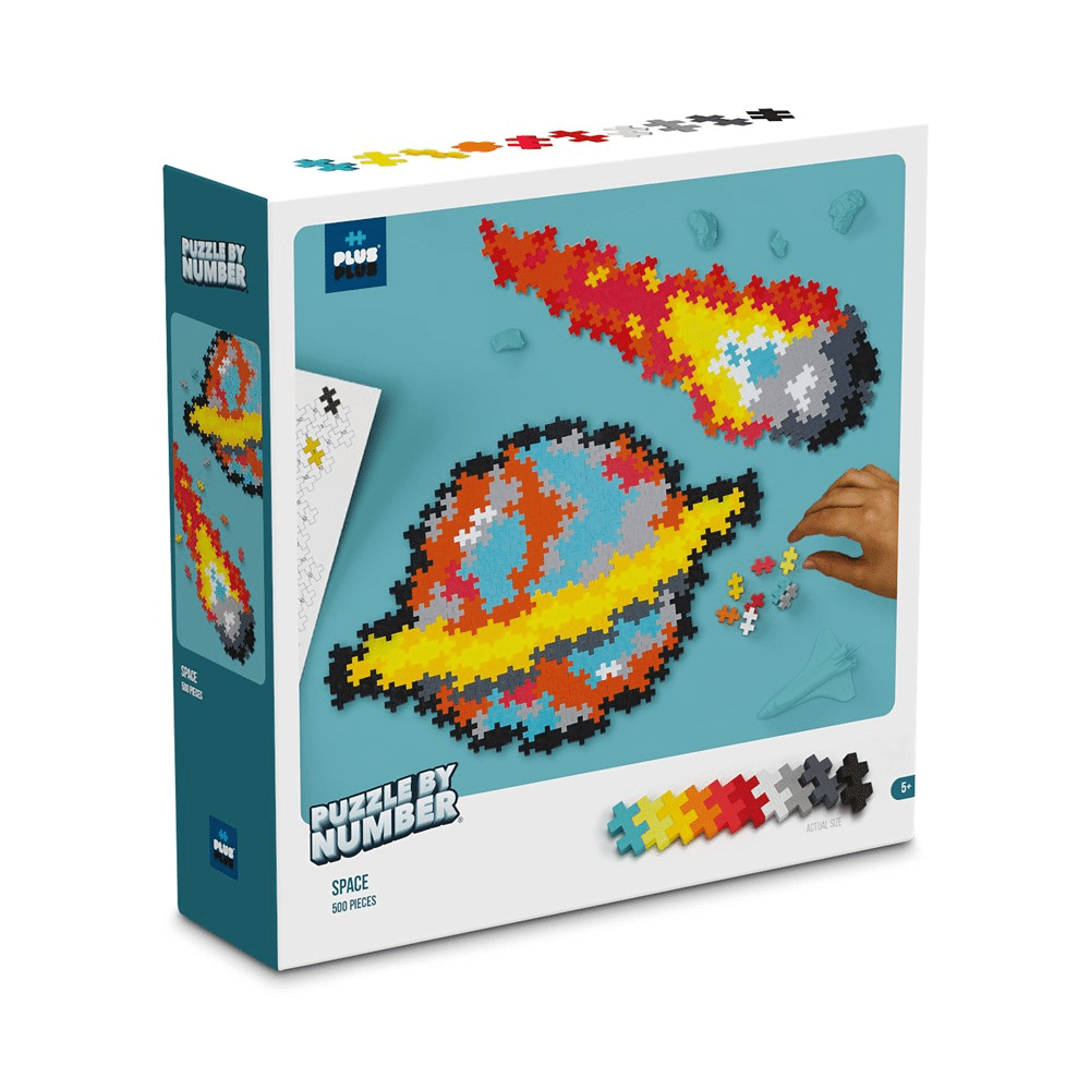 Plus-Plus Space puzzle by number set with 500 pieces and box art