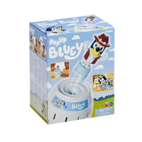 Pop Up Bluey Tomy toy play set in blue illustrated box