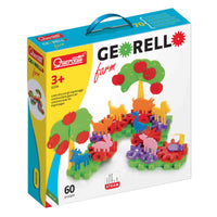 Construction gear building set box with animal pieces
