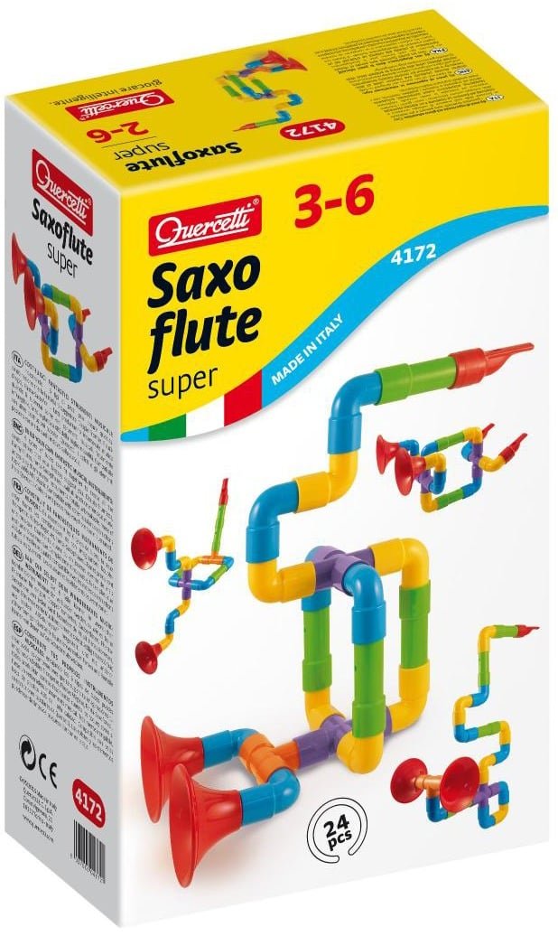 Quercetti Saxoflute Super toy music maker set in a retail box