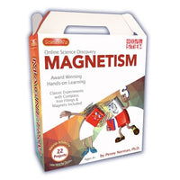 ScienceWiz Magnetism activity kit box with hands-on online science experiments