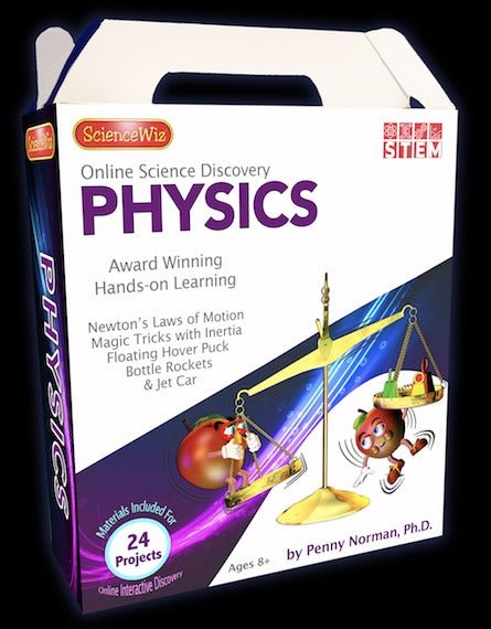 ScienceWiz physics activity kit box, 24 projects, ages 8+, hands-on learning