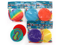 Round silicone sensory activity boards kit, assorted colors, set of 12 modes