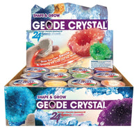 Shape & Grow geode crystal kit box with 24 speedy growth molds