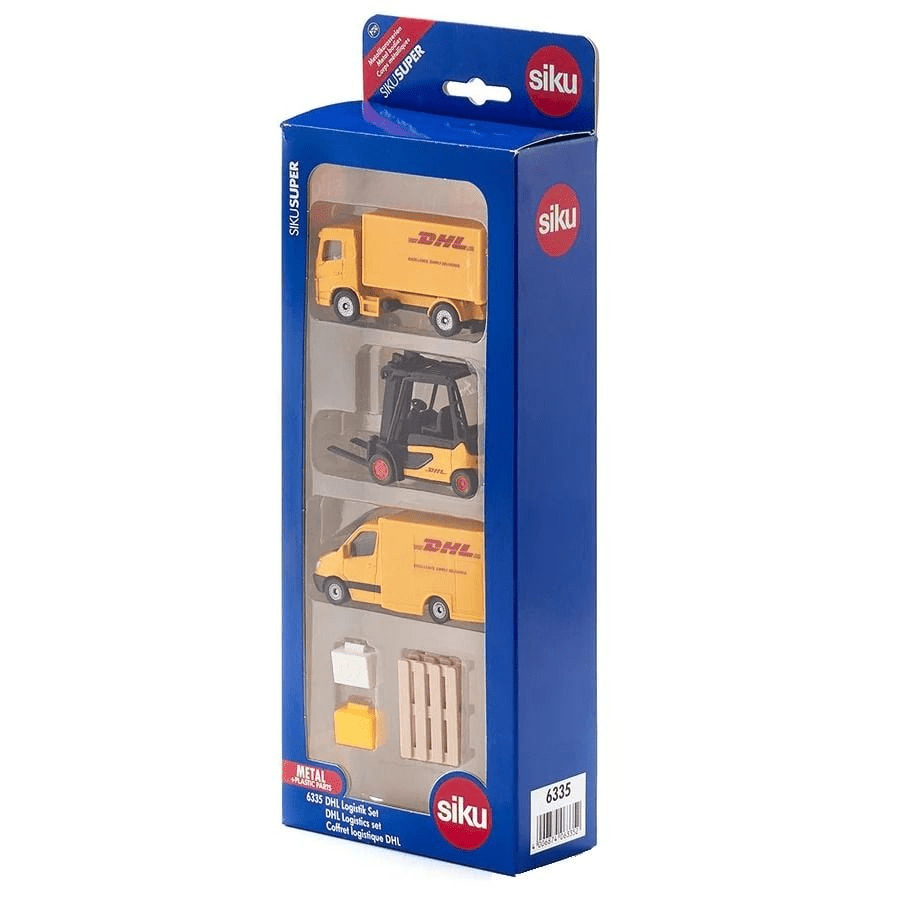 Siku DHL logistics gift set: boxed metal vehicles
