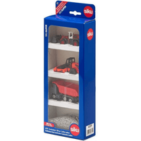 Siku road construction gift set in blue retail box with three toy vehicles