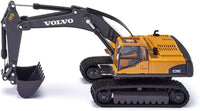 Siku Volvo 1:50 hydraulic excavator toy side view with bucket lowered