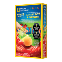 National Geographic Slime & Putty Lab kit box showing 3 slime varieties