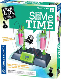 Slime Time Thames & Kosmos science kit box, electronic goop-powered clock set