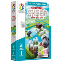 Counting Sheep 1-player puzzle game box with sheep-themed board art