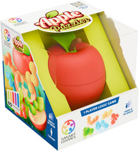 Smart Games Apple Puzzler puzzle game retail box with red apple game piece image.