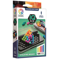 Board game box with multicolor puzzle case and hex-piece set
