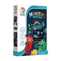Board game puzzle box with monster artwork