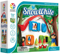 Preschool Deluxe puzzle game box with Snow White theme and Smart Games logo