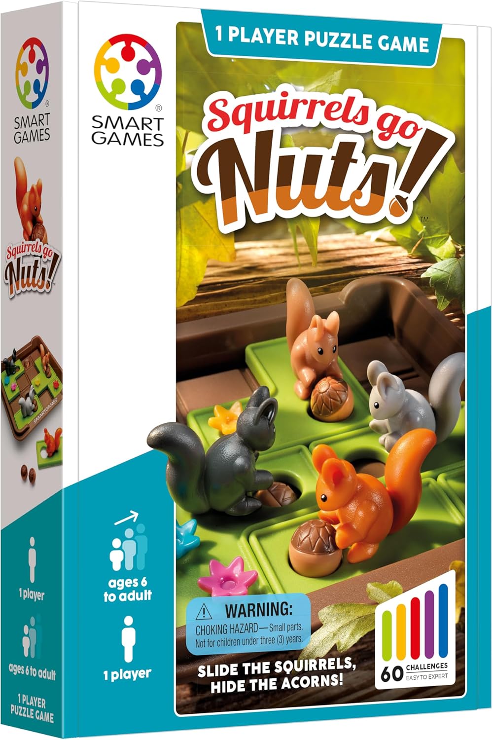 Smart Games puzzle game box showing squirrels and nuts