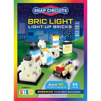 Bric Light light-up bricks STEM set box cover with glowing brick models