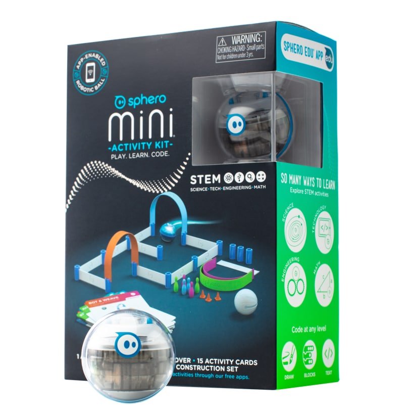 Sphero mini activity kit STEM coding robot package box with robot and instructions
