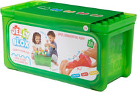 Jelly Blox Stash & Stack 2‑in‑1 Storage Case – Build & Organise Set for Kids Ages 3+