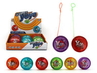 Assorted Super Sleeper YoYo set of 6 colorful yo-yos with strings