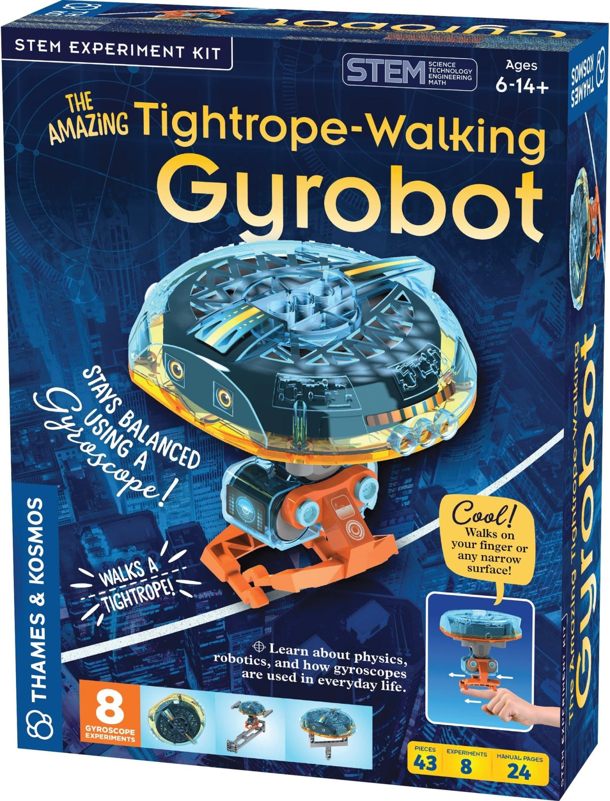 Tightrope-walking robot STEM experiment kit box