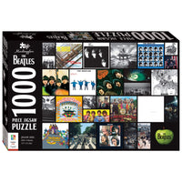 1000-piece jigsaw puzzle box side panel with Beatles 1000 piece text