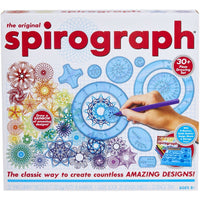 Spirograph design kit box with markers and circular template pieces