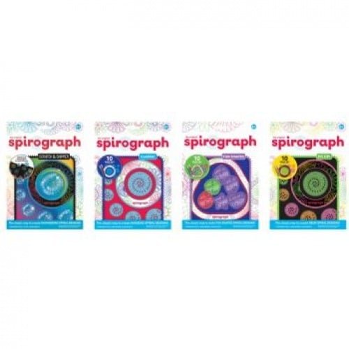 Assorted Spirograph value set boxes, four designs with spirograph tools