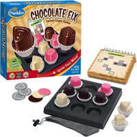 ThinkFun Chocolate Fix sweet logic game board with molded chocolate pieces