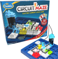 ThinkFun Circuit Maze game box with electric current logic maze board