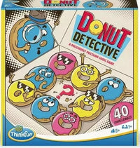 Donut Detective logic game box with colorful donut character artwork
