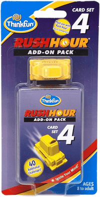 ThinkFun traffic puzzle add-on card set 4 in blister with yellow vehicle piece