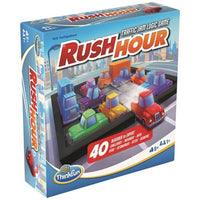 Rush Hour logic board game set in retail box with colored car pieces